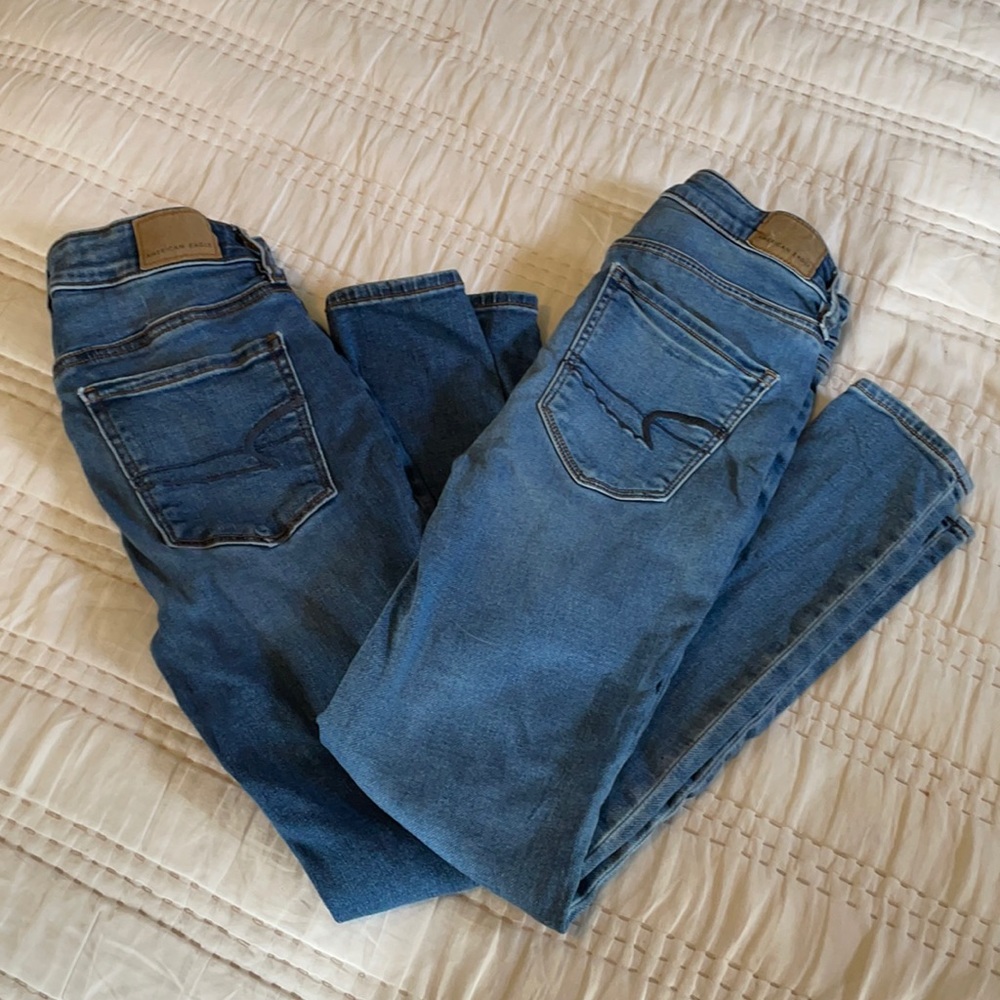 JEAN LOT American Eagle High Rise Jegging Jeans
